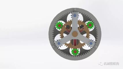 【差減變速器】planetary gears行星齒輪演示結(jié)構(gòu)3D圖紙 Solidworks設計