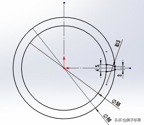 角度陣列 solidworks2018 齒輪圖形陣列練習