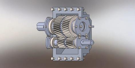 【差減變速器】helical gear box斜齒輪箱結(jié)構(gòu)3D圖紙 Solidworks設(shè)計(jì)
