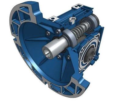 【差減變速器】Worm Gearbox蝸輪齒輪箱3D數(shù)模圖紙 Solidworks設(shè)計(jì)